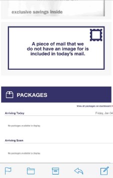 no image on informed delivery email